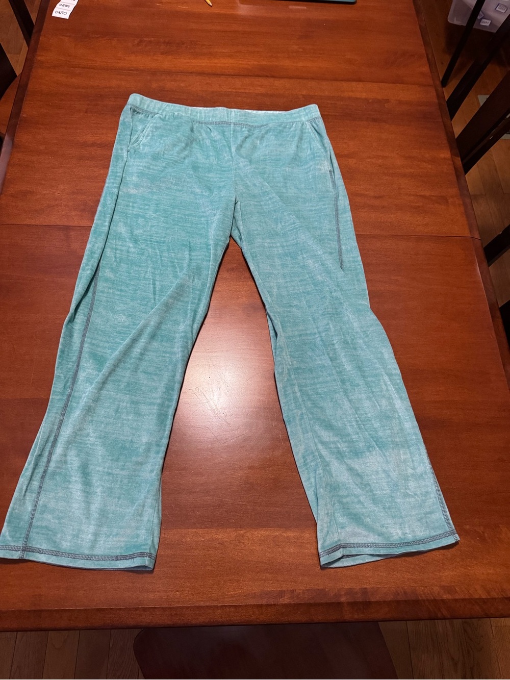 ClimateRight by Cuddl Duds Women’s L 14-16 Teal Soft Lounge Pajama Pants